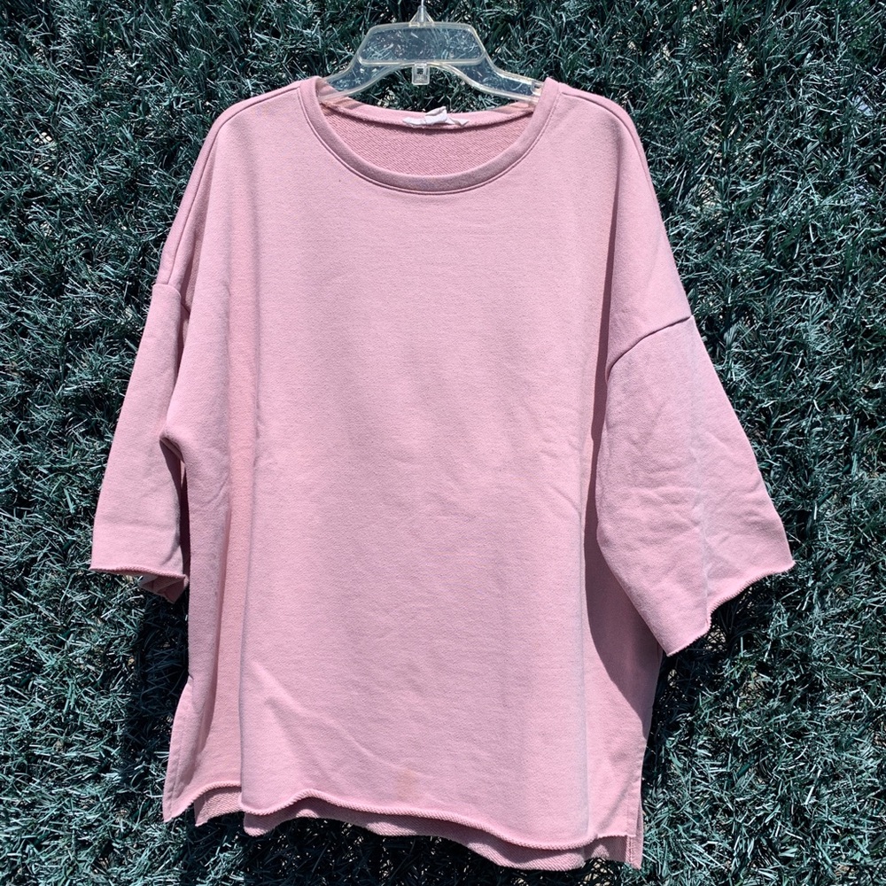 Pink wide cut sweater